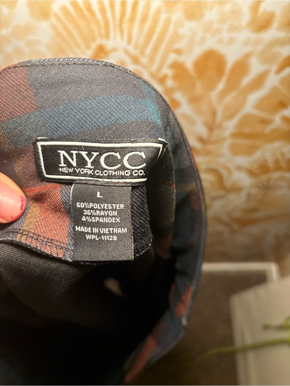 NYCC Multicolor Plaid Bias Cut A Line Midi Skirt Pull On Fall Academia Preppy - Picture 3 of 11